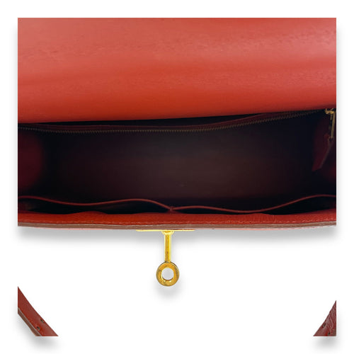 Sellier Kelly 28 Red in Box Gold hardware