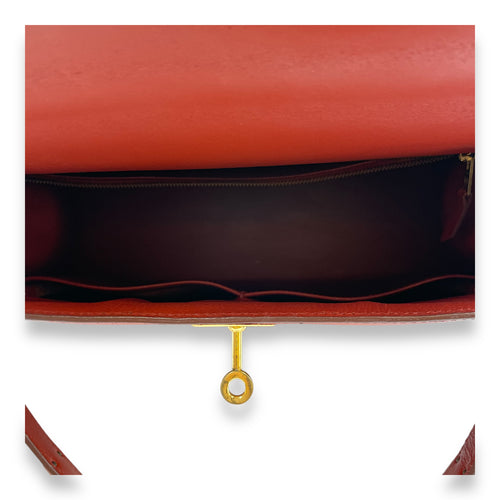 Sellier Kelly 28 Red in Box, Gold hardware