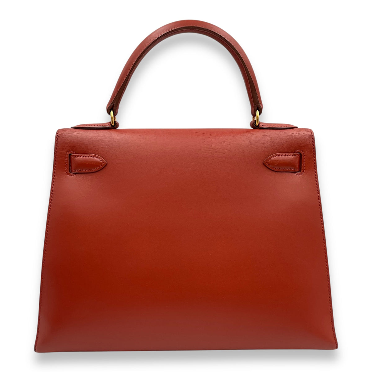 Sellier Kelly 28 Red in Box Gold hardware