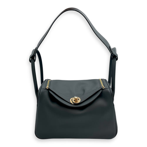 Lindy 26 Gris Misty/Noir in Swift, Permabrass hardware