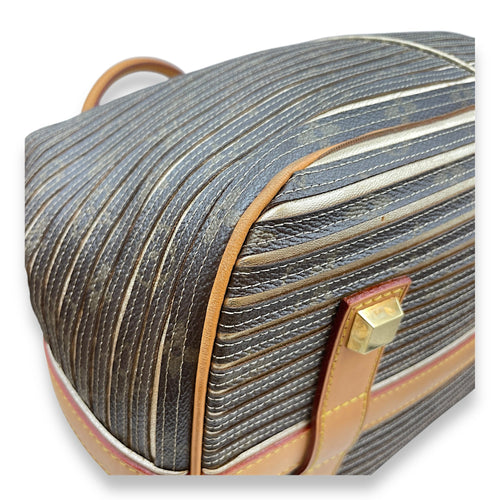 Limited Edition Peche Monogram Eden Neo Grey/Metallic Gold Bucket Bag in Canvas Gold hardware CL2506-13418 9