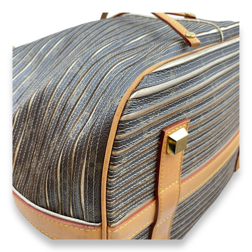 Limited Edition Peche Monogram Eden Neo Grey/Metallic Gold Bucket Bag in Canvas Gold hardware CL2506-13418 7