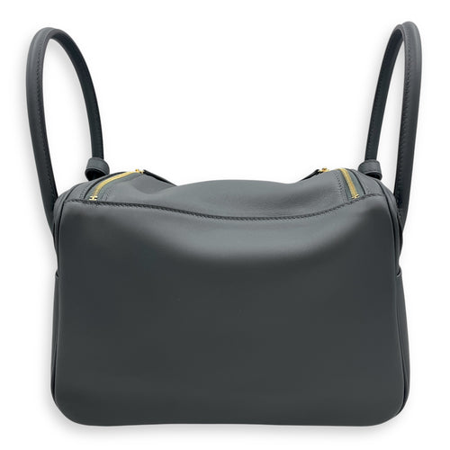Lindy 26 Gris Misty/Noir in Swift, Permabrass hardware