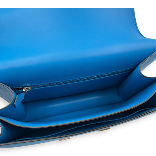 Constance 24 Blue Zanzibar in Evercolor, Palladium hardware