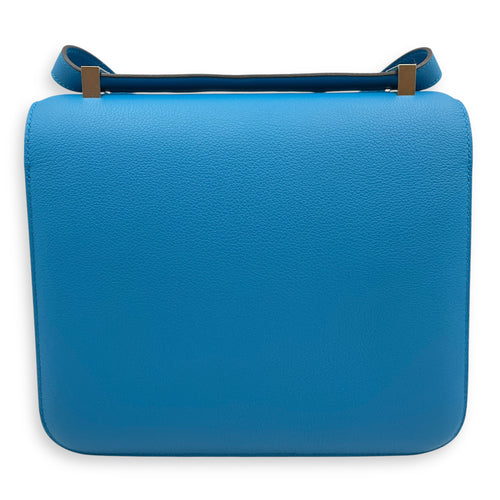 Constance 24 Blue Zanzibar in Evercolor, Palladium hardware