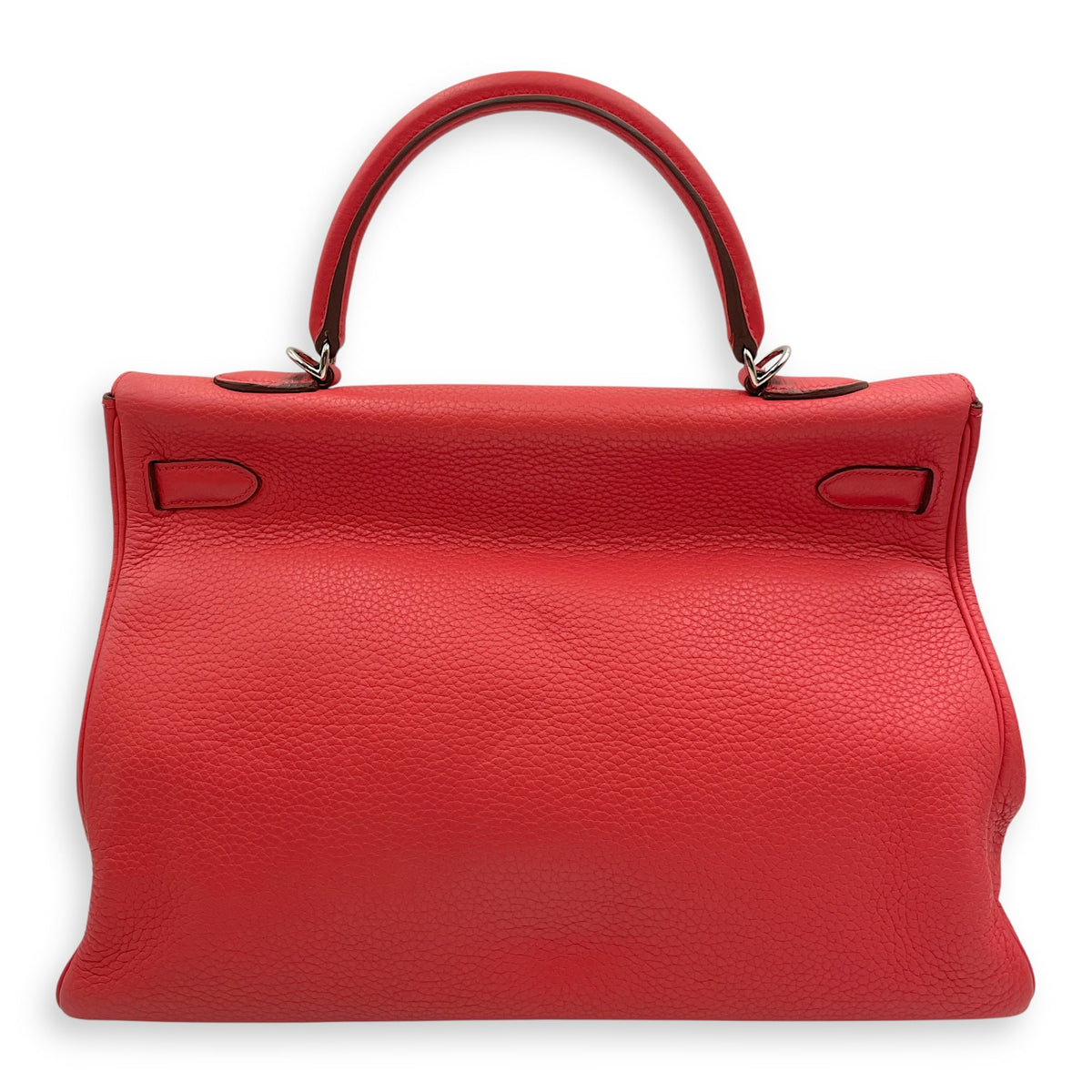 Kelly 35 Bougainvillier in Clemence Palladium hardware