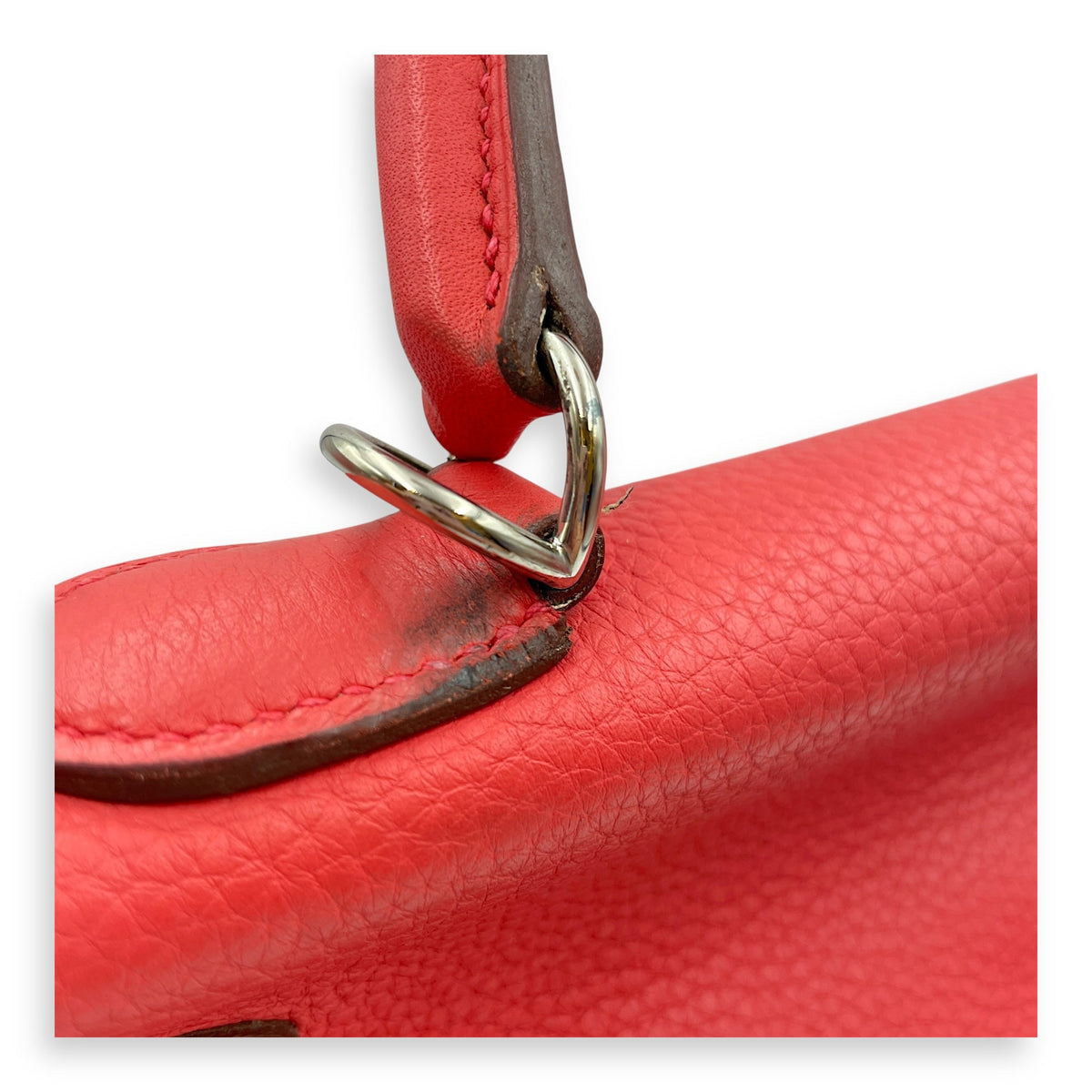 Kelly 35 Bougainvillier in Clemence Palladium hardware