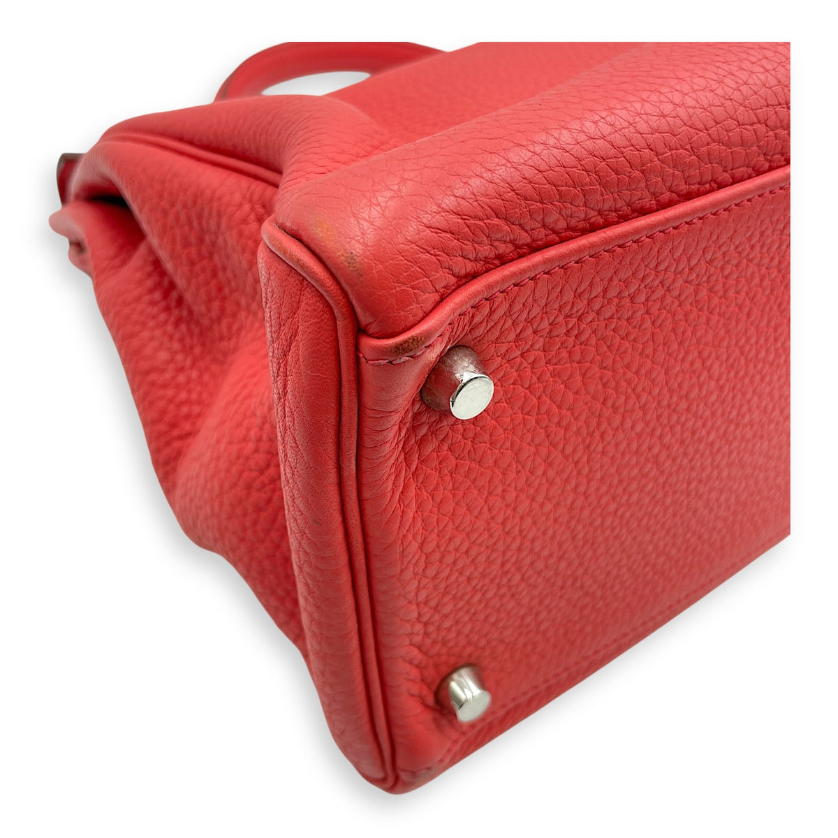 Kelly 35 Bougainvillier in Clemence Palladium hardware