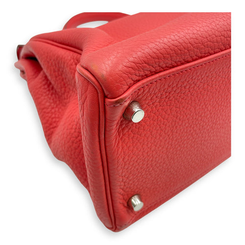 Kelly 35 Bougainvillier in Clemence Palladium hardware