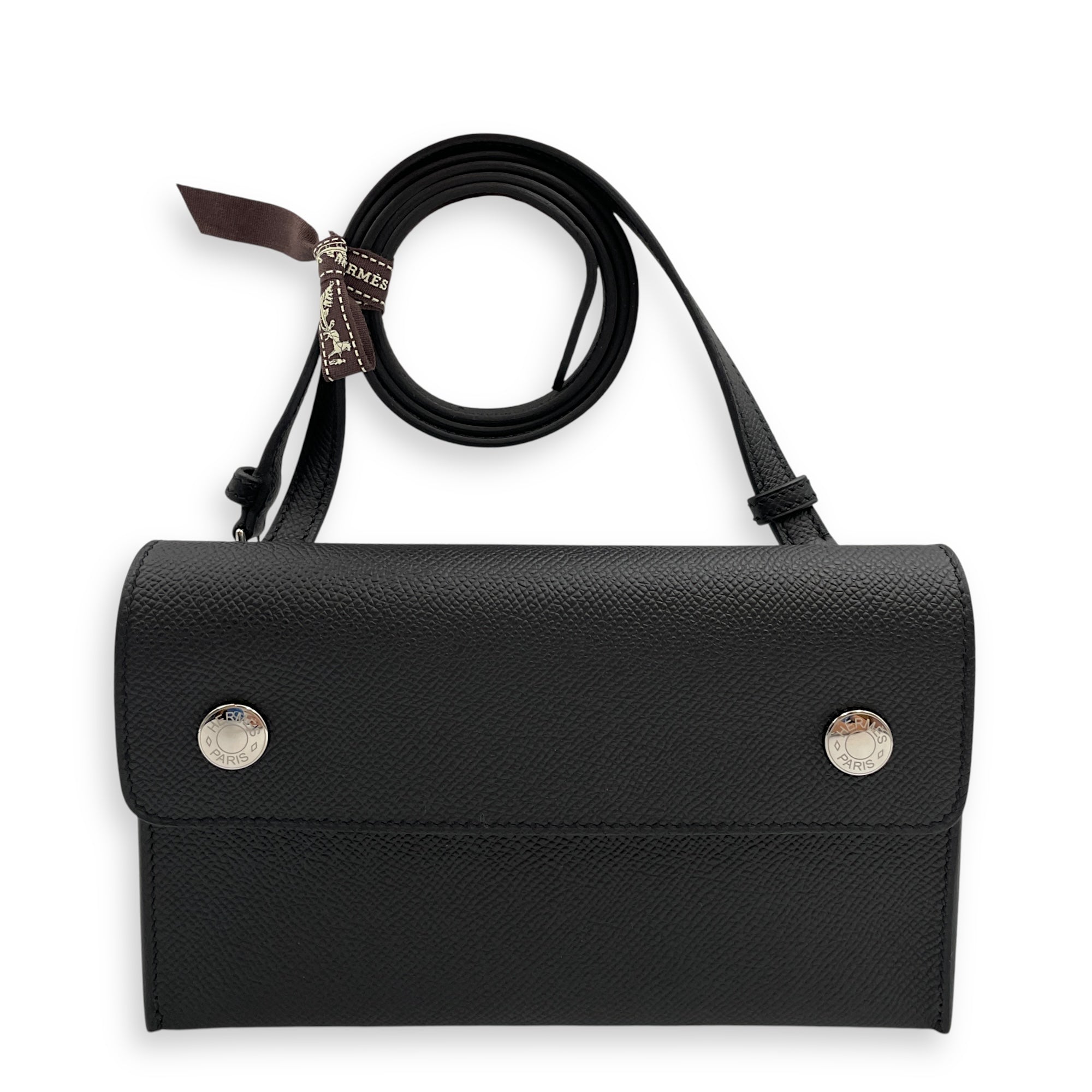 Hermesnap Black in Epsom, Palladium hardware