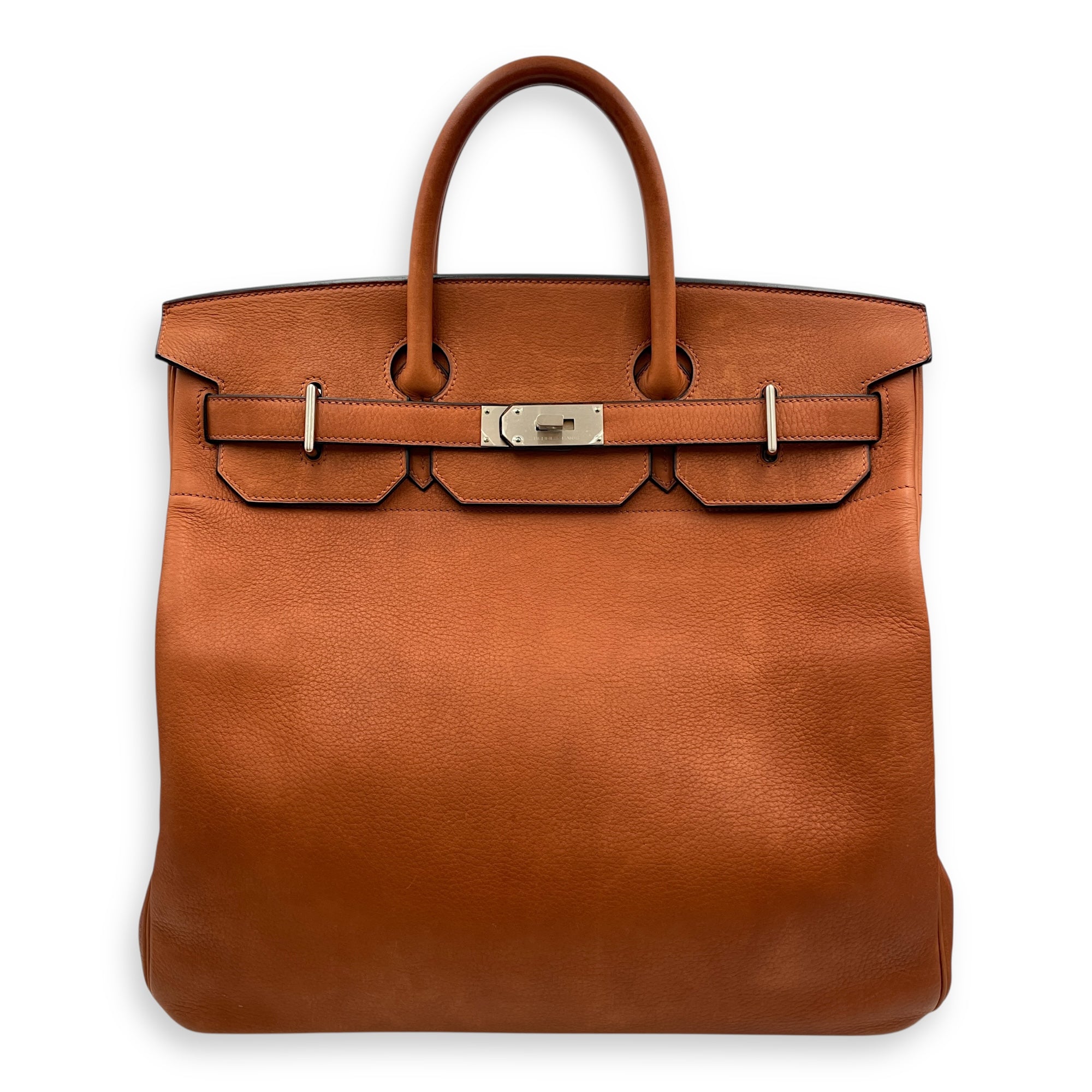 HAC 40 Cuivre in Taurillon Saddle, Brushed Palladium hardware