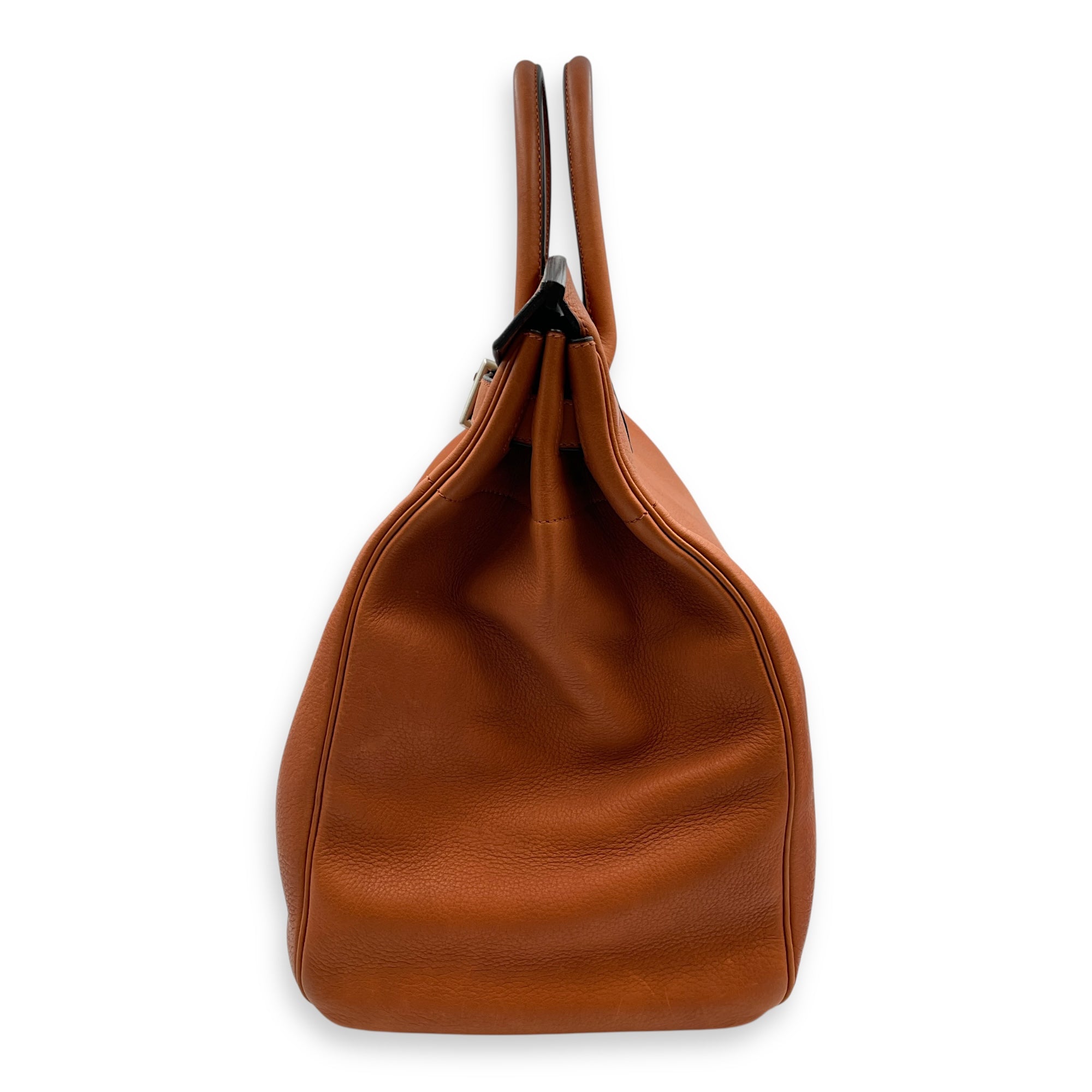 HAC 40 Cuivre in Taurillon Saddle, Brushed Palladium hardware