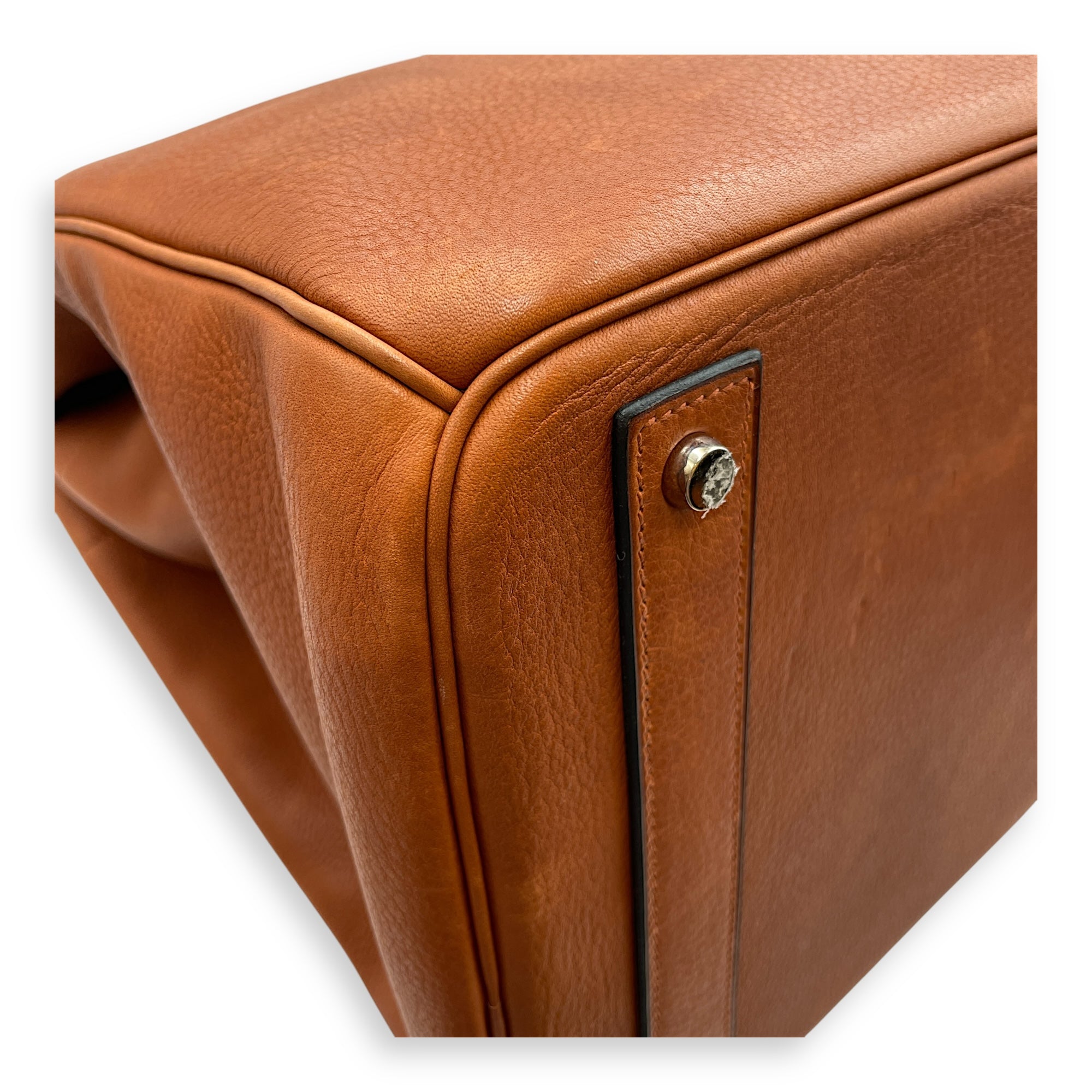 HAC 40 Cuivre in Taurillon Saddle, Brushed Palladium hardware
