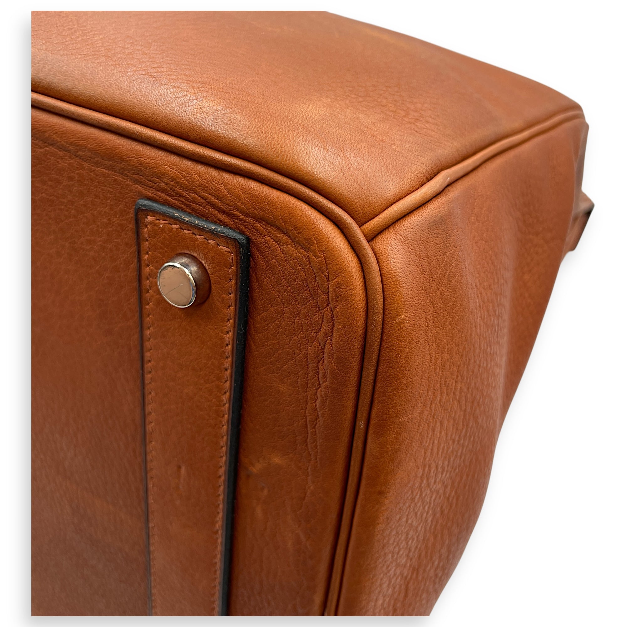 HAC 40 Cuivre in Taurillon Saddle, Brushed Palladium hardware