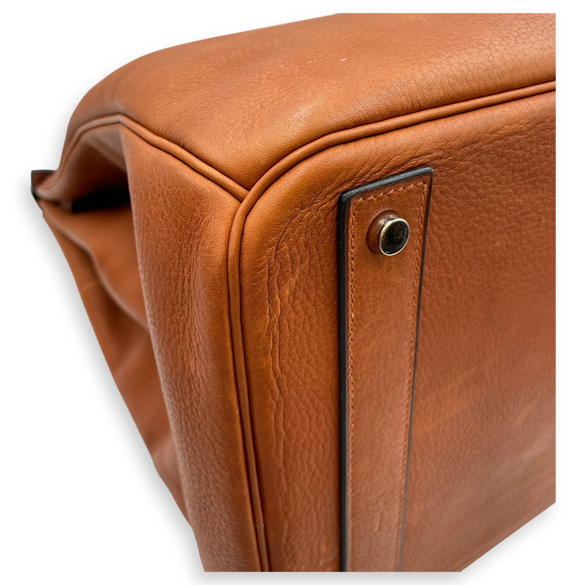 HAC 40 Cuivre in Taurillon Saddle, Brushed Palladium hardware