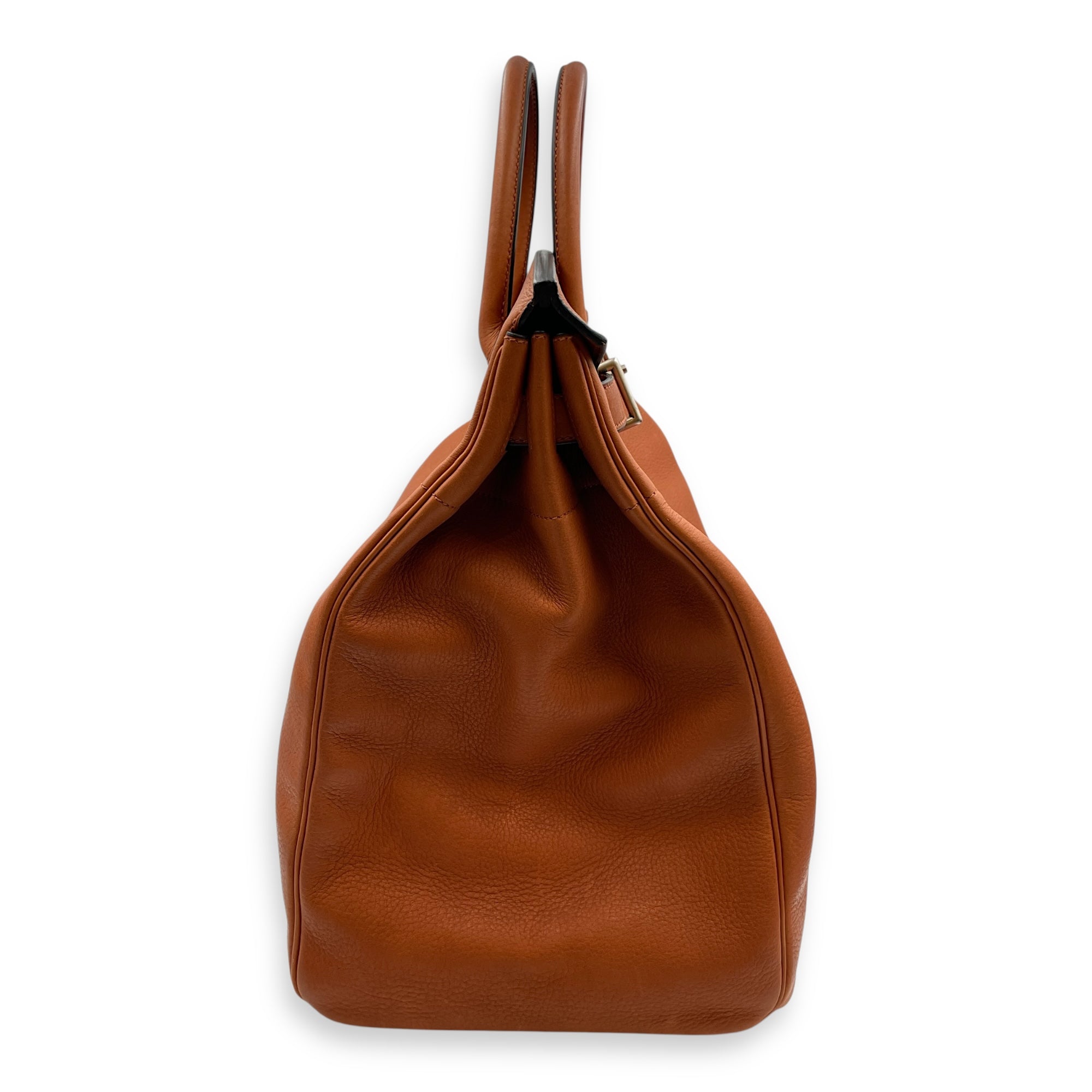 HAC 40 Cuivre in Taurillon Saddle, Brushed Palladium hardware
