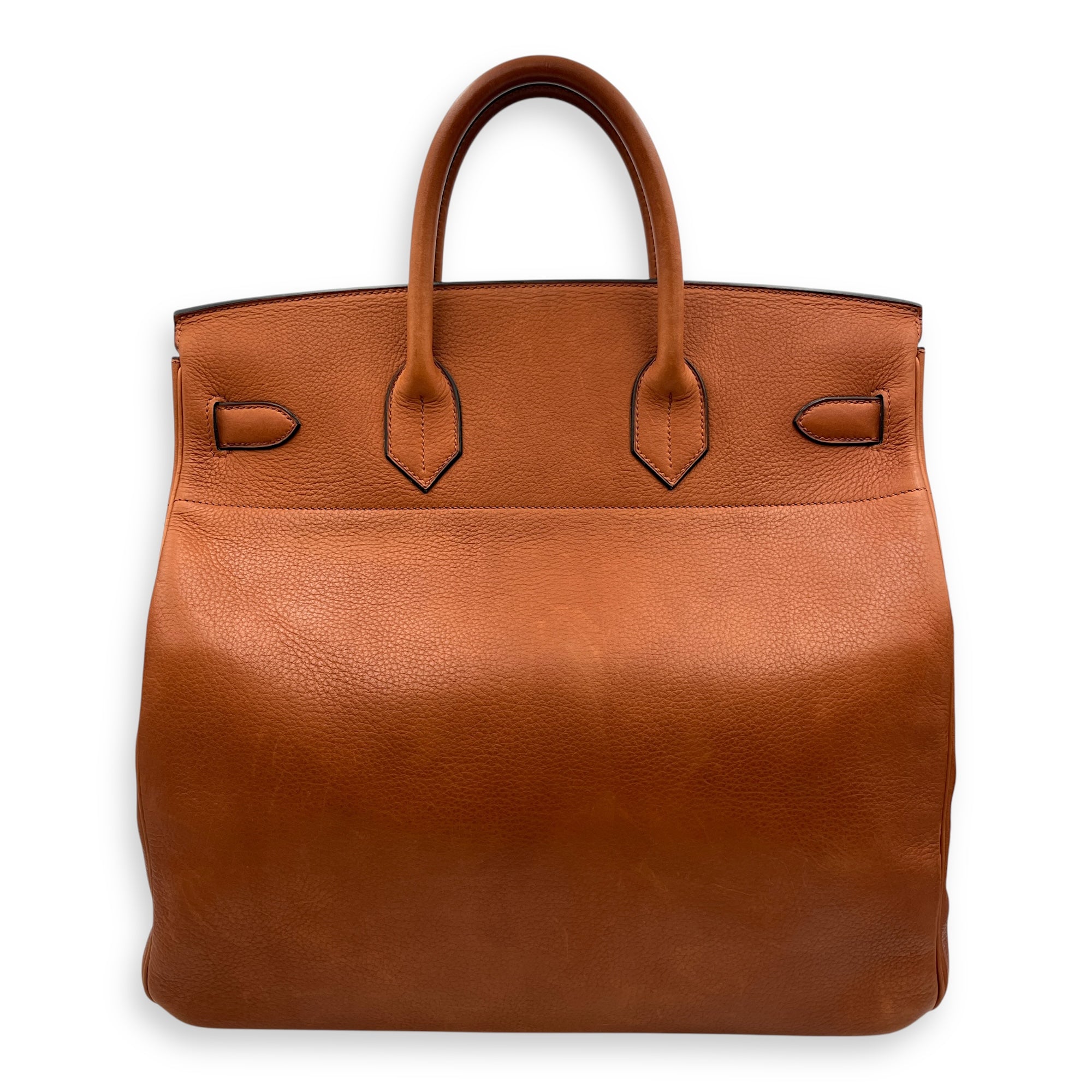 HAC 40 Cuivre in Taurillon Saddle, Brushed Palladium hardware
