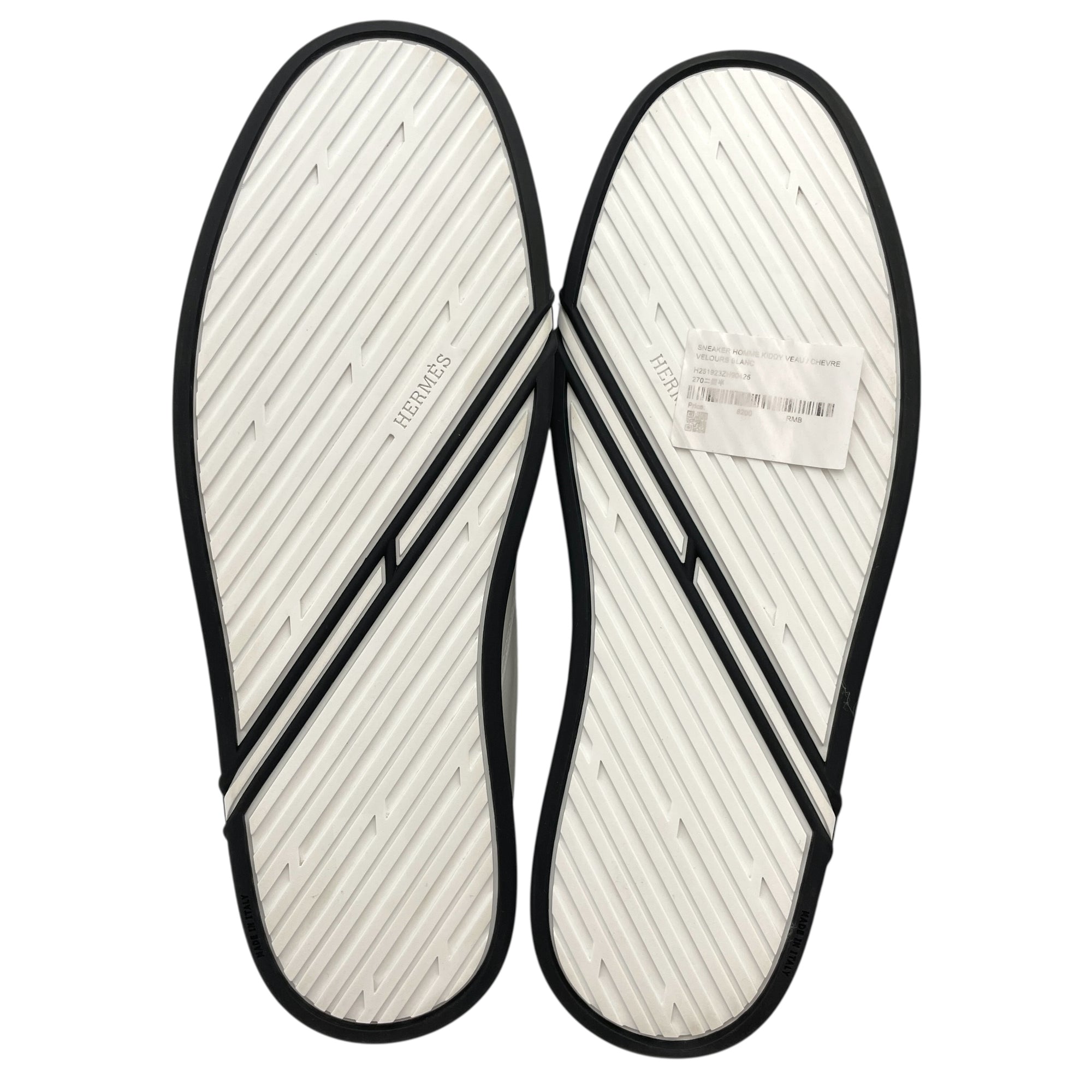 Kiddy 42.5 Blanc Slip-on Sneakers in Cherve Leather