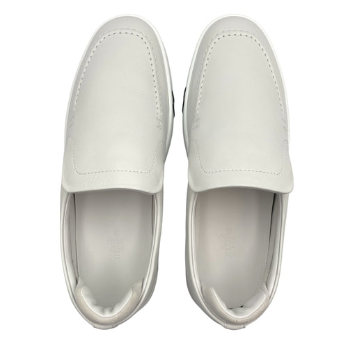 Kiddy Slip-on Sneaker. Sz: 42.5 Blanc Sneakers in Cherve Leather
