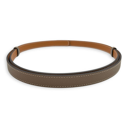 Kelly 18 Etoupe Belt in Epsom, Rose Gold hardware