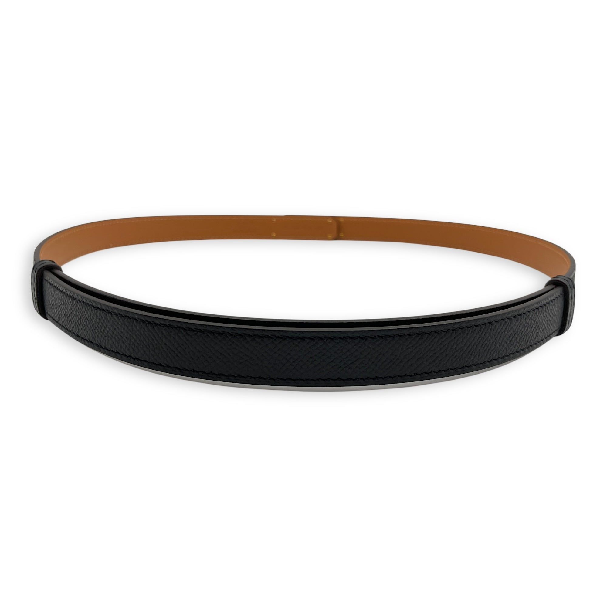 Kelly 18 Black Belt in Epsom, Rose Gold hardware