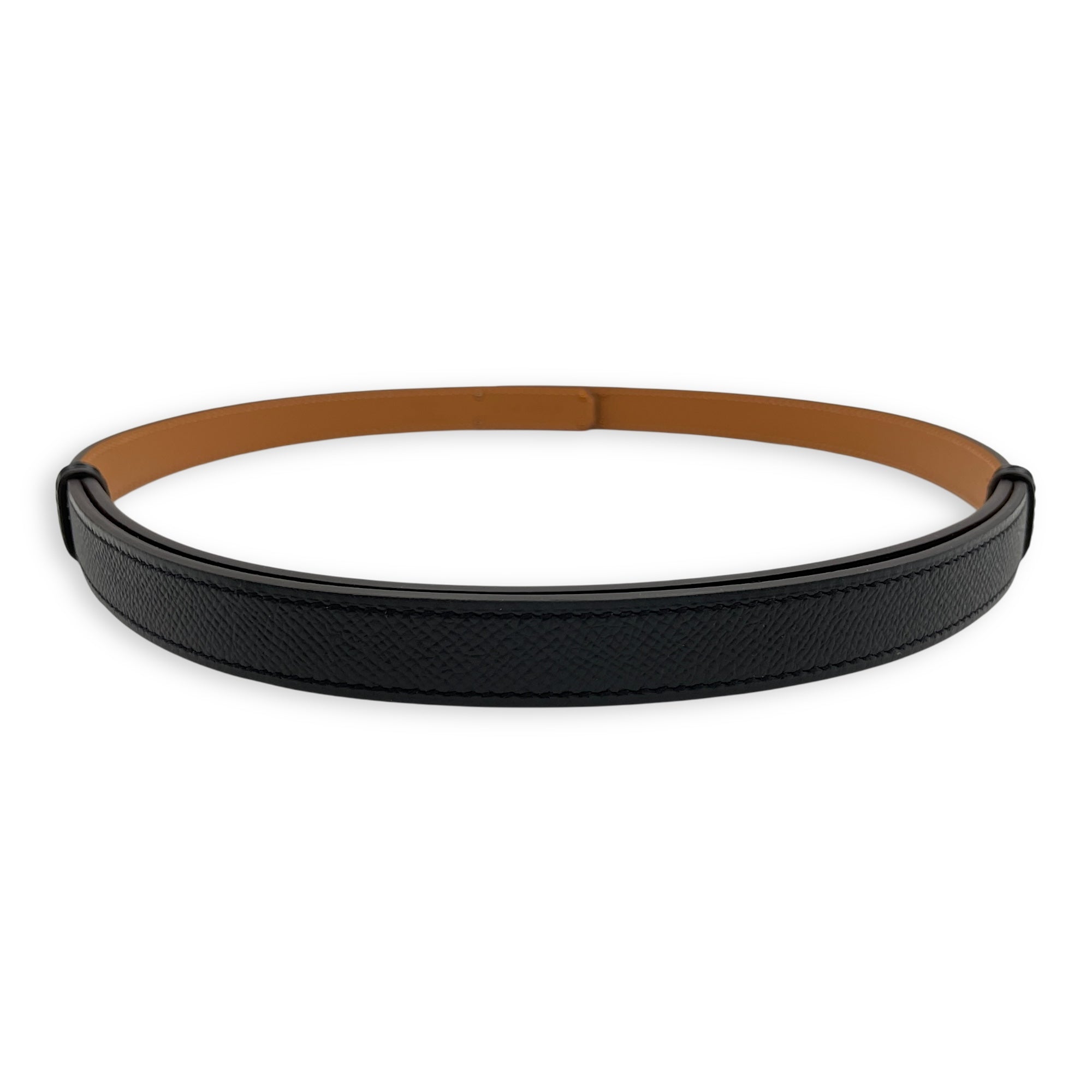 Kelly 18 Black Belt in Epsom, Rose Gold hardware