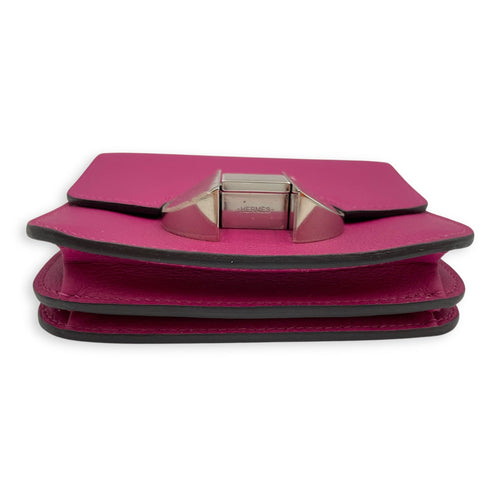 2002 Wallet Rose Pourpre Wallet in Evercolor Palladium hardware CL2506-13332 5