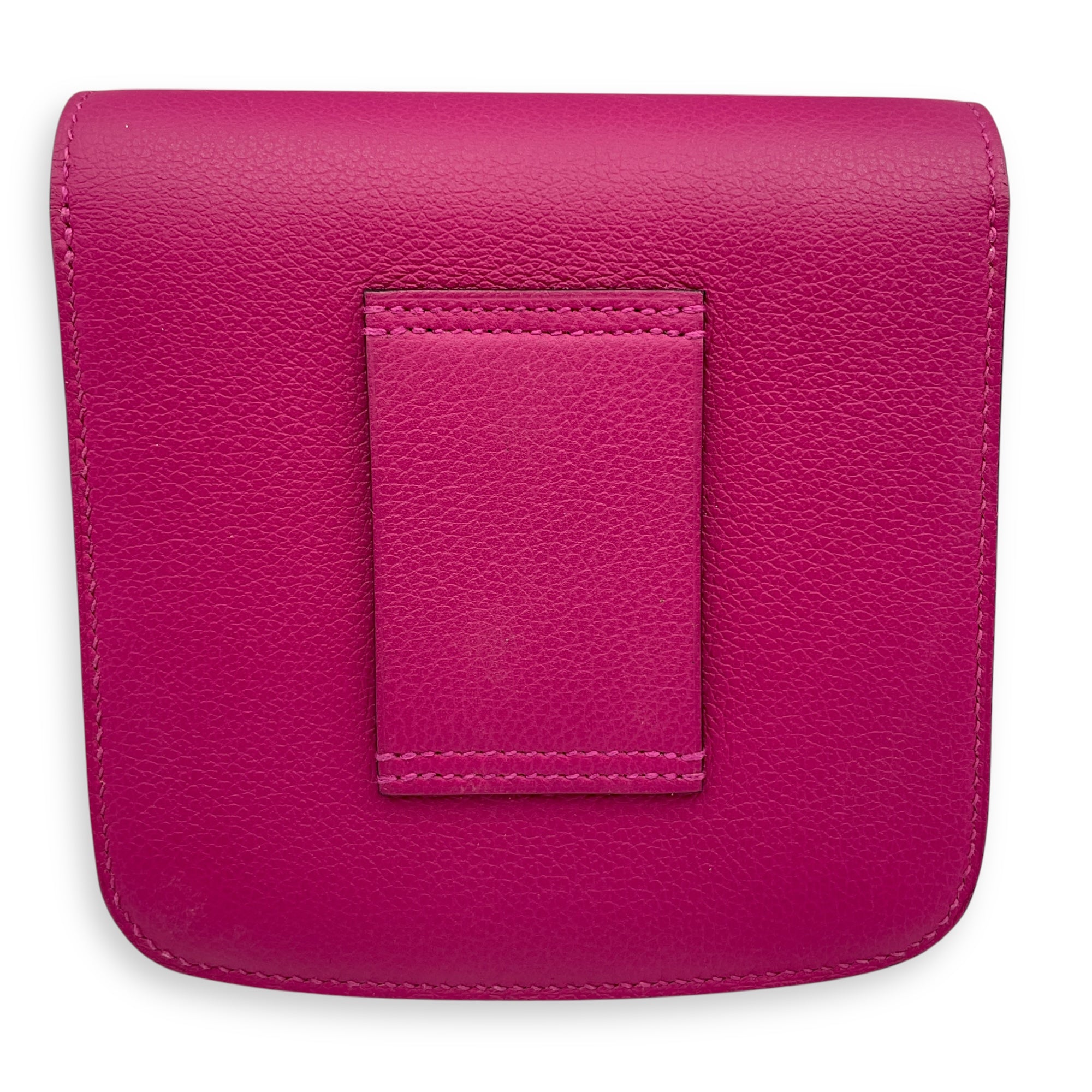 2002 Rose Pourpre Wallet in Evercolor, Palladium hardware