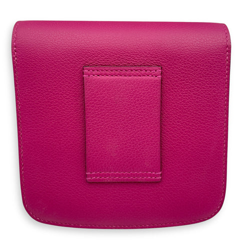 2002 Rose Pourpre Wallet in Evercolor, Palladium hardware