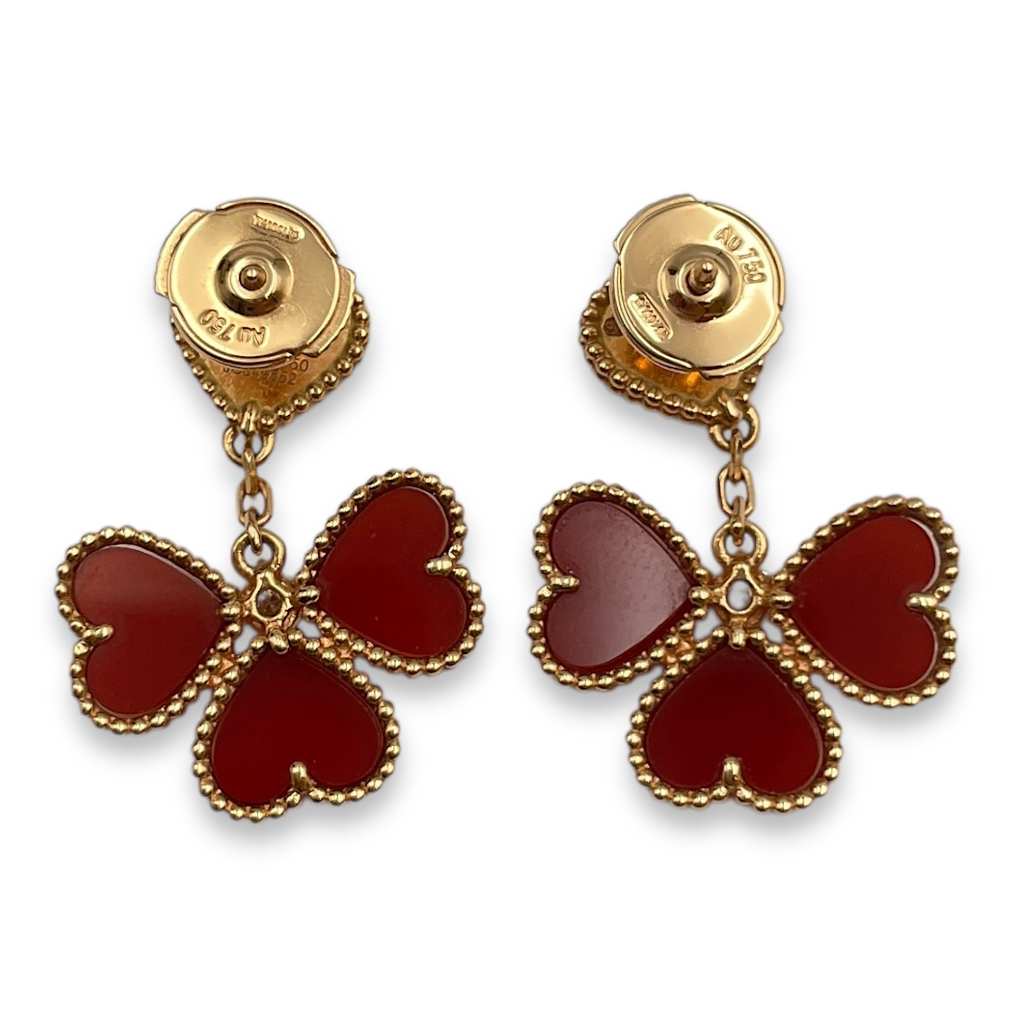 Sweet Hearts Earrings in Red