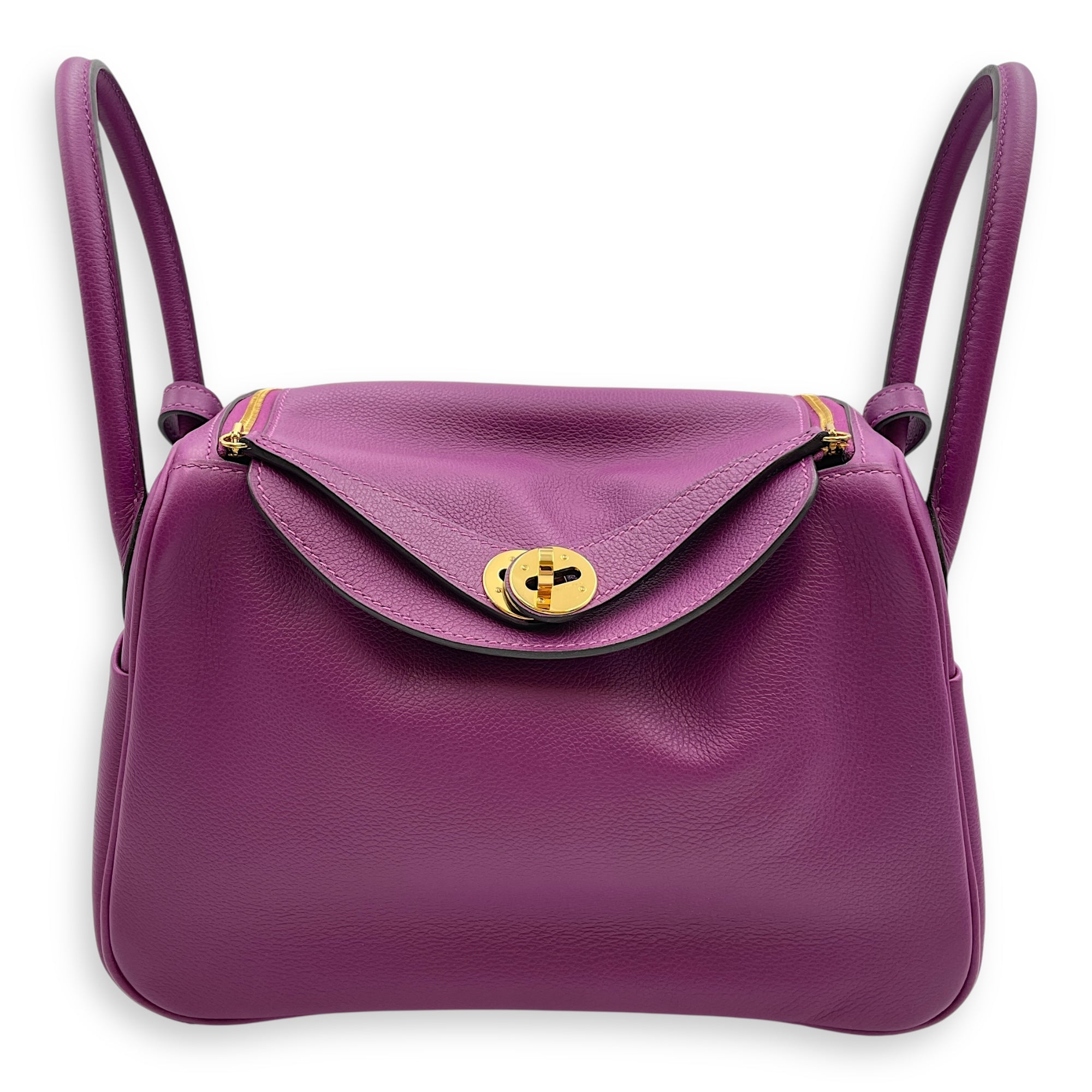 Lindy 26 Anemone in Evercolor, Gold hardware