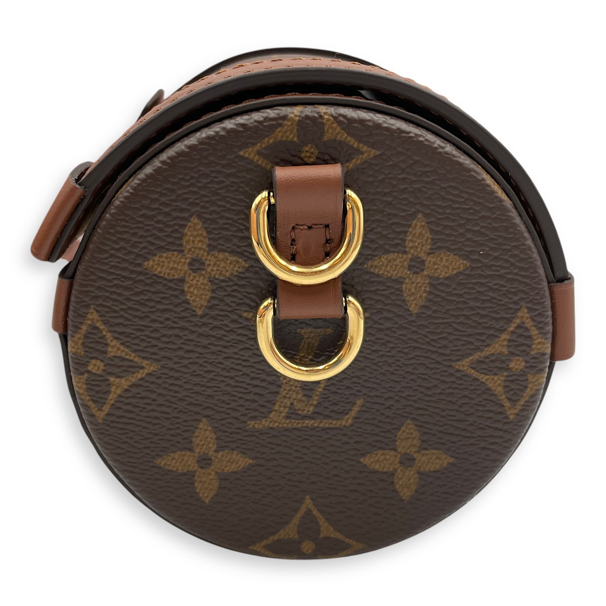 Monogram Papillon Trunk Brown Shoulder Bag in Coated Canvas, Gold hardware