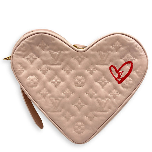 Monogram Fall In Love Sac Coeur Pale Pink Crossbody Bag in Calfskin Gold hardware CL2506-13452 1