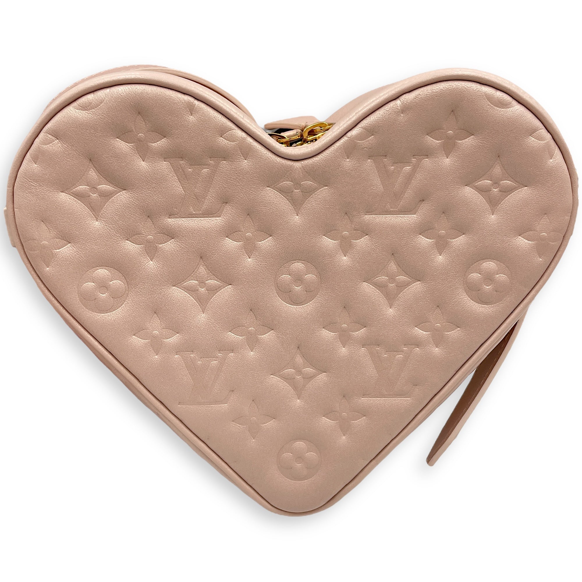 Monogram Fall In Love Sac Coeur Pale Pink Crossbody Bag in Calfskin Gold hardware CL2506-13452 2
