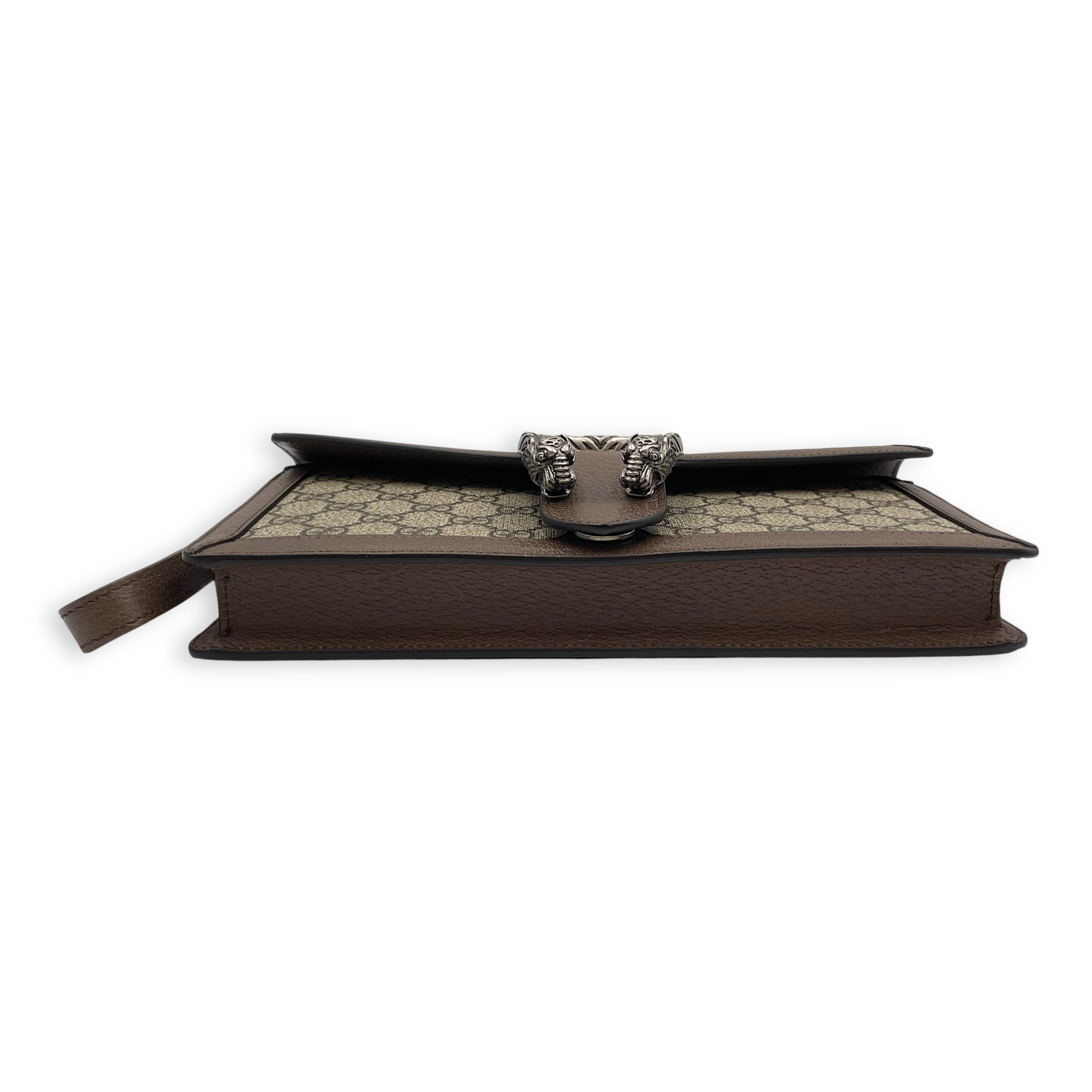 Dionysus GG Cannage Wristlet Clutch in Coated Canvas, Palladium hardware
