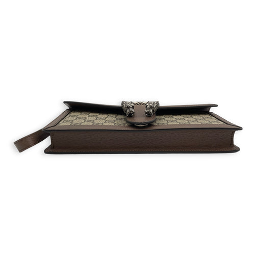 Dionysus GG Cannage Wristlet Clutch in Coated Canvas, Palladium hardware