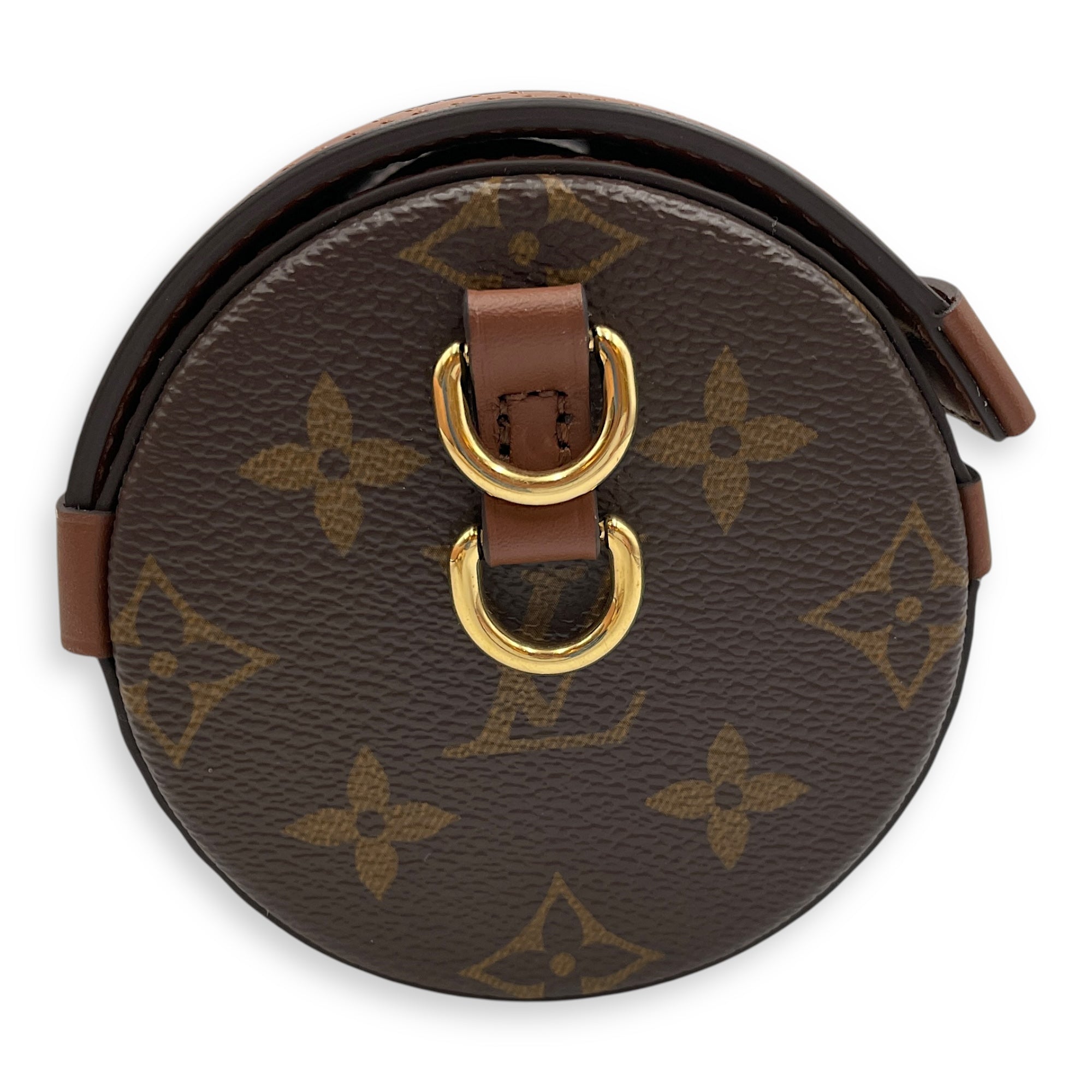 Monogram Papillon Trunk Brown Shoulder Bag in Coated Canvas, Gold hardware