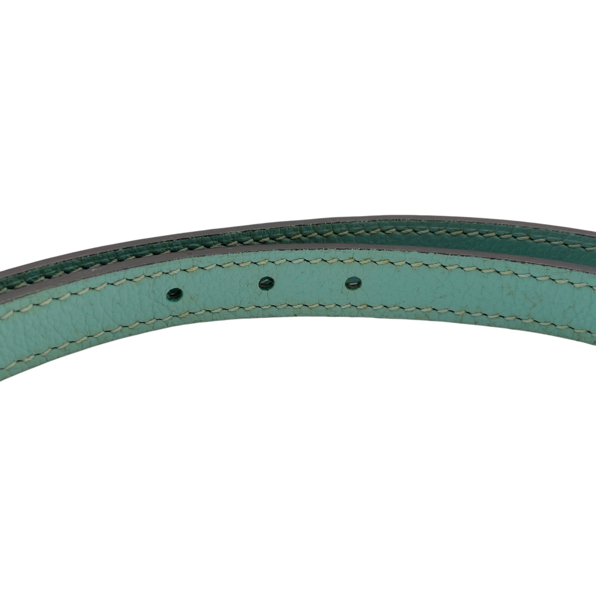 H belt kit. 13mm by 80cm Colvert/Blue atoll Belt in Epsom/Swift Palladium hardware
