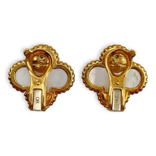 Vintage Alhambra Earrings in White