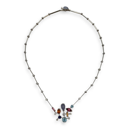 Meli Melo Necklace in White Gold Hardware CL2506-13307 1