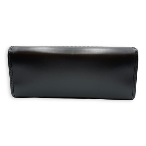 Madeleine PM Epi Black Top Handle Bag in Epi Leather, Silver hardware