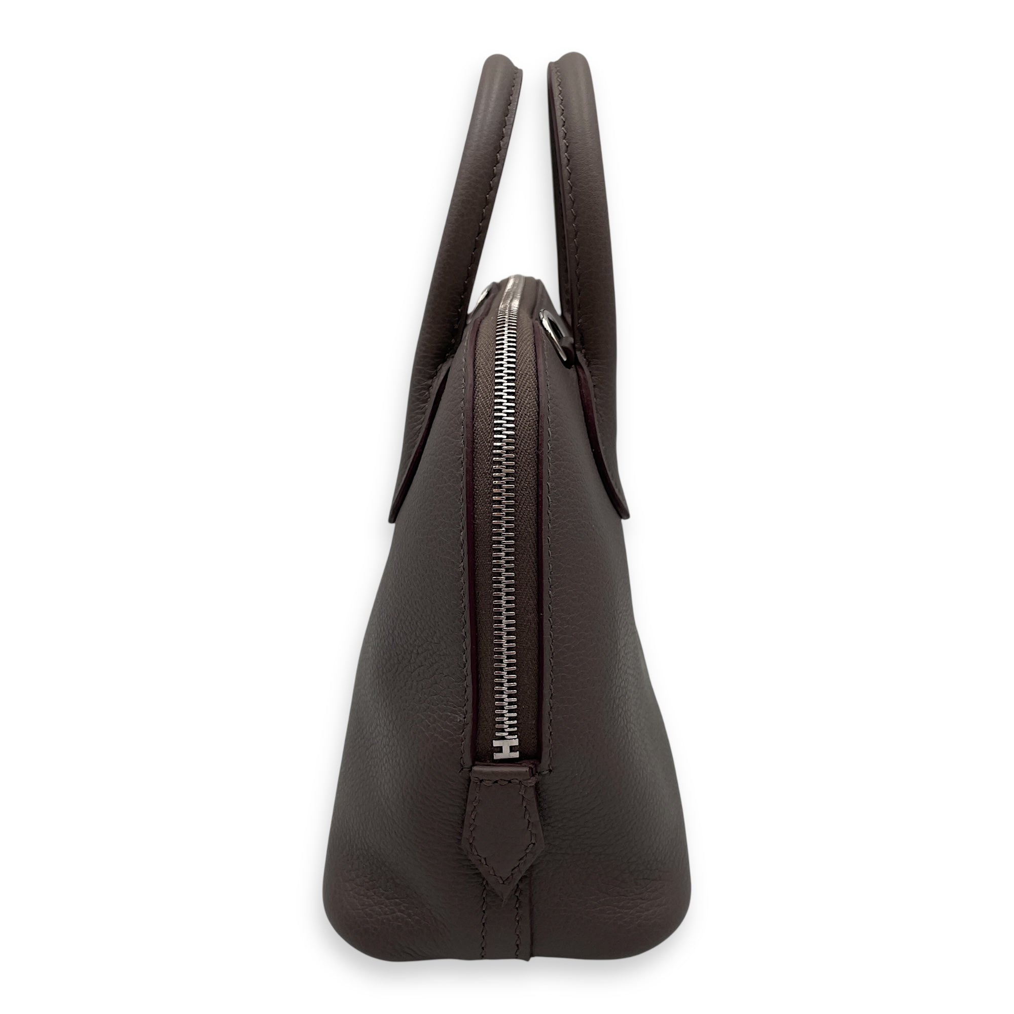 Bolide 1923 Mini Etain/Gris Tourterelle in Evercolor, Palladium hardware