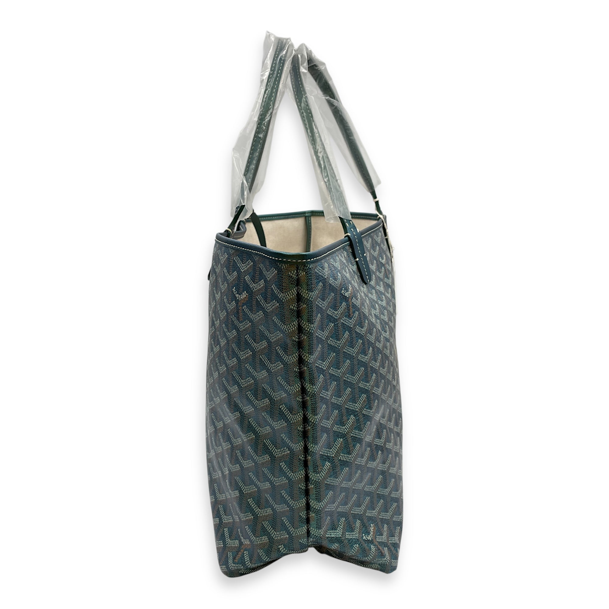 St Louis Green Shoulder Bag in Canvas