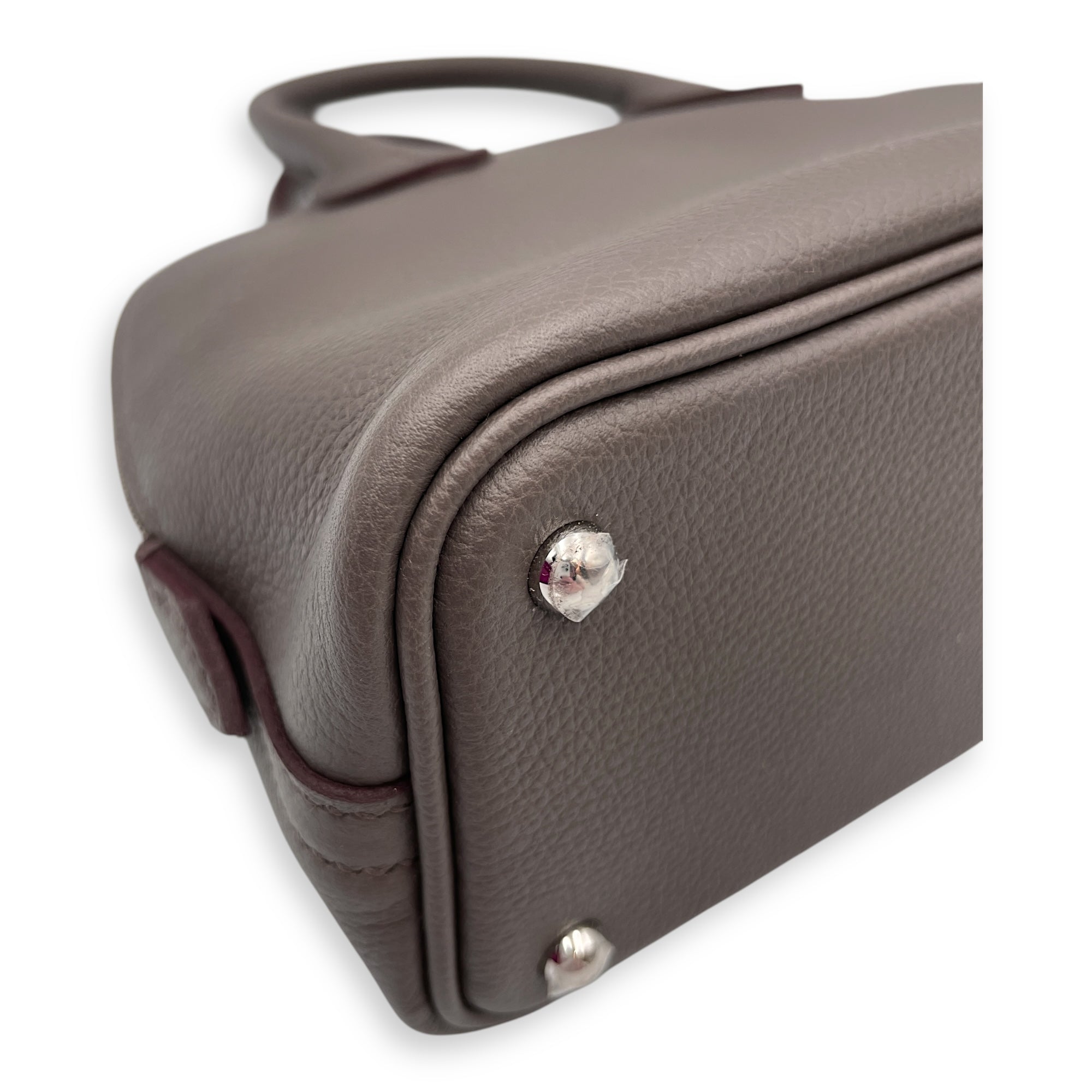 Bolide 1923 Mini Etain/Gris Tourterelle in Evercolor, Palladium hardware