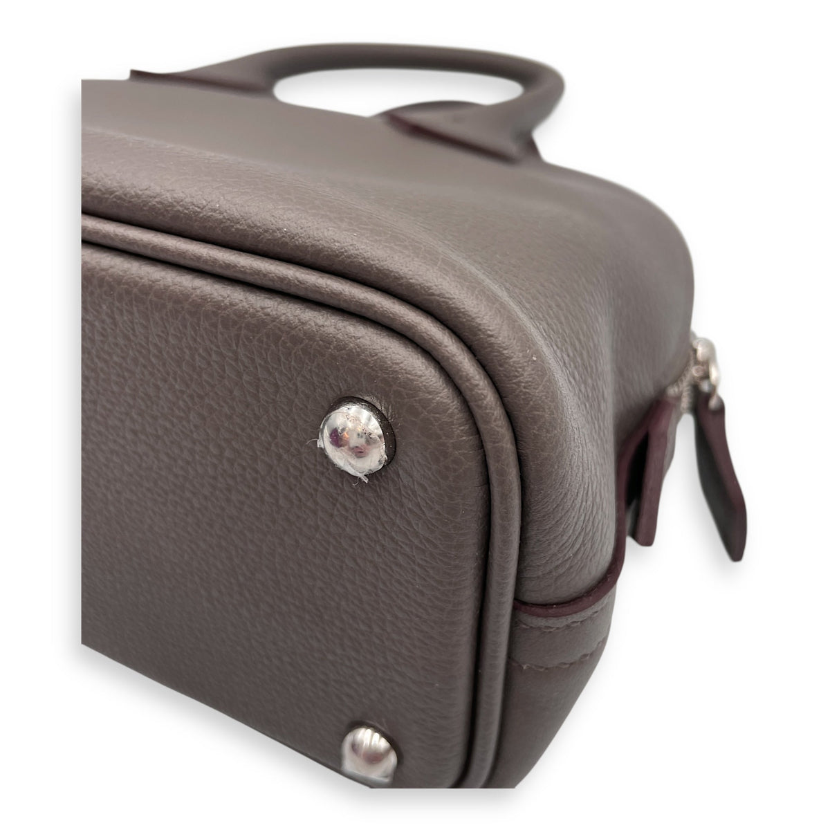 Bolide 1923 Mini Etain/Gris Tourterelle in Evercolor Palladium hardware