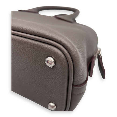 Bolide 1923 Mini Etain/Gris Tourterelle in Evercolor, Palladium hardware