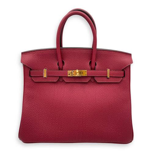 Birkin 25 Rouge Grenat in Togo, Gold hardware