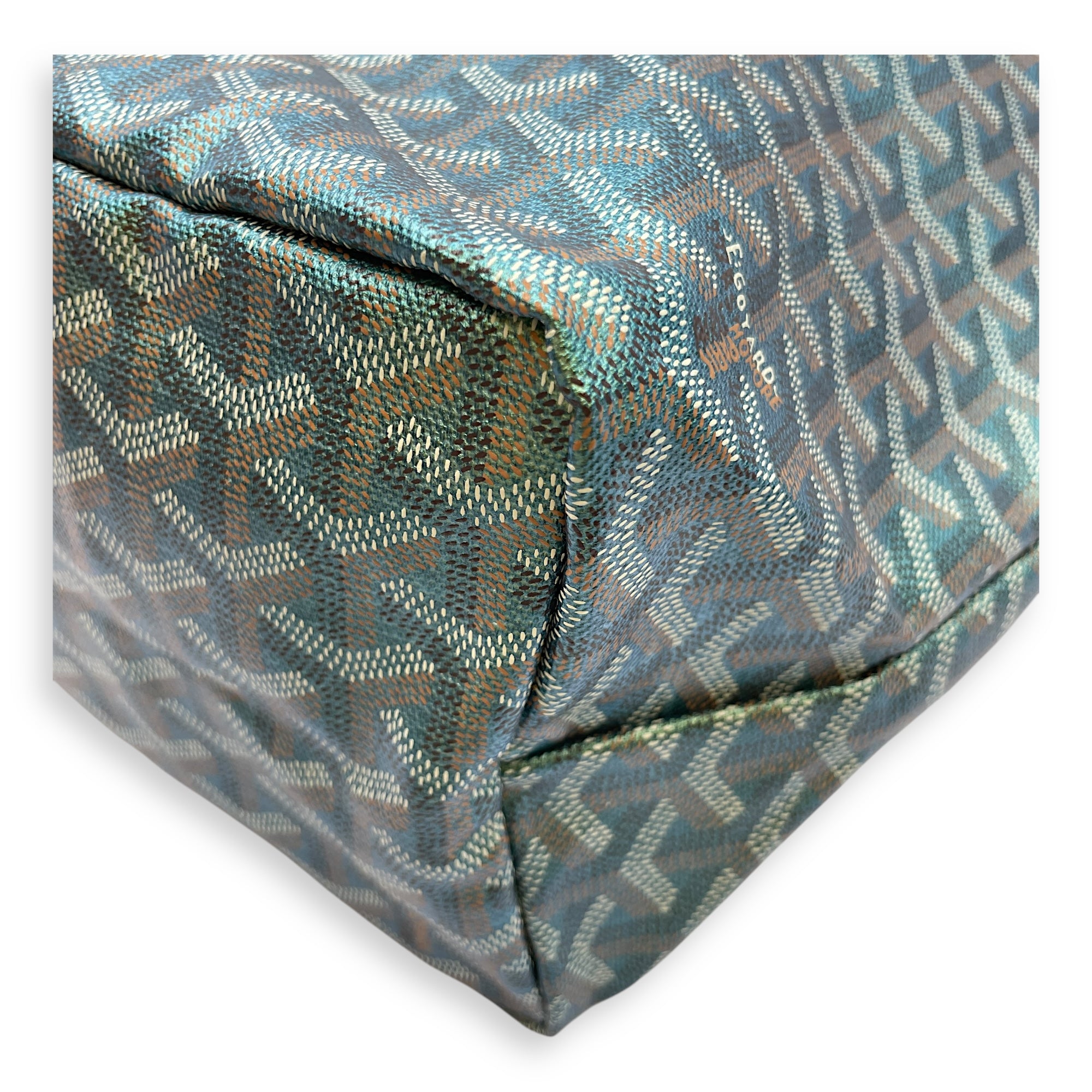 St Louis Green Shoulder Bag in Canvas