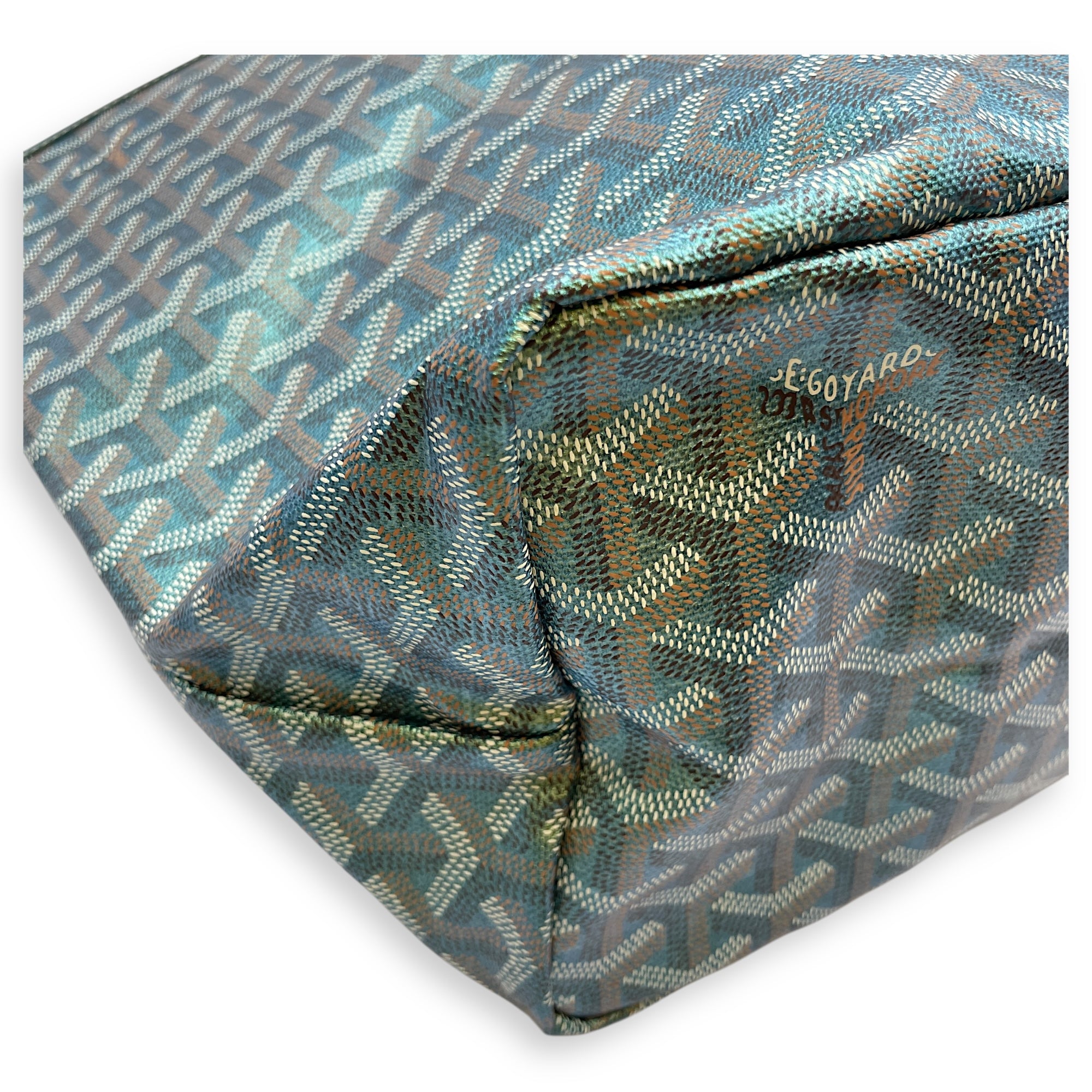 St Louis Green Shoulder Bag in Canvas