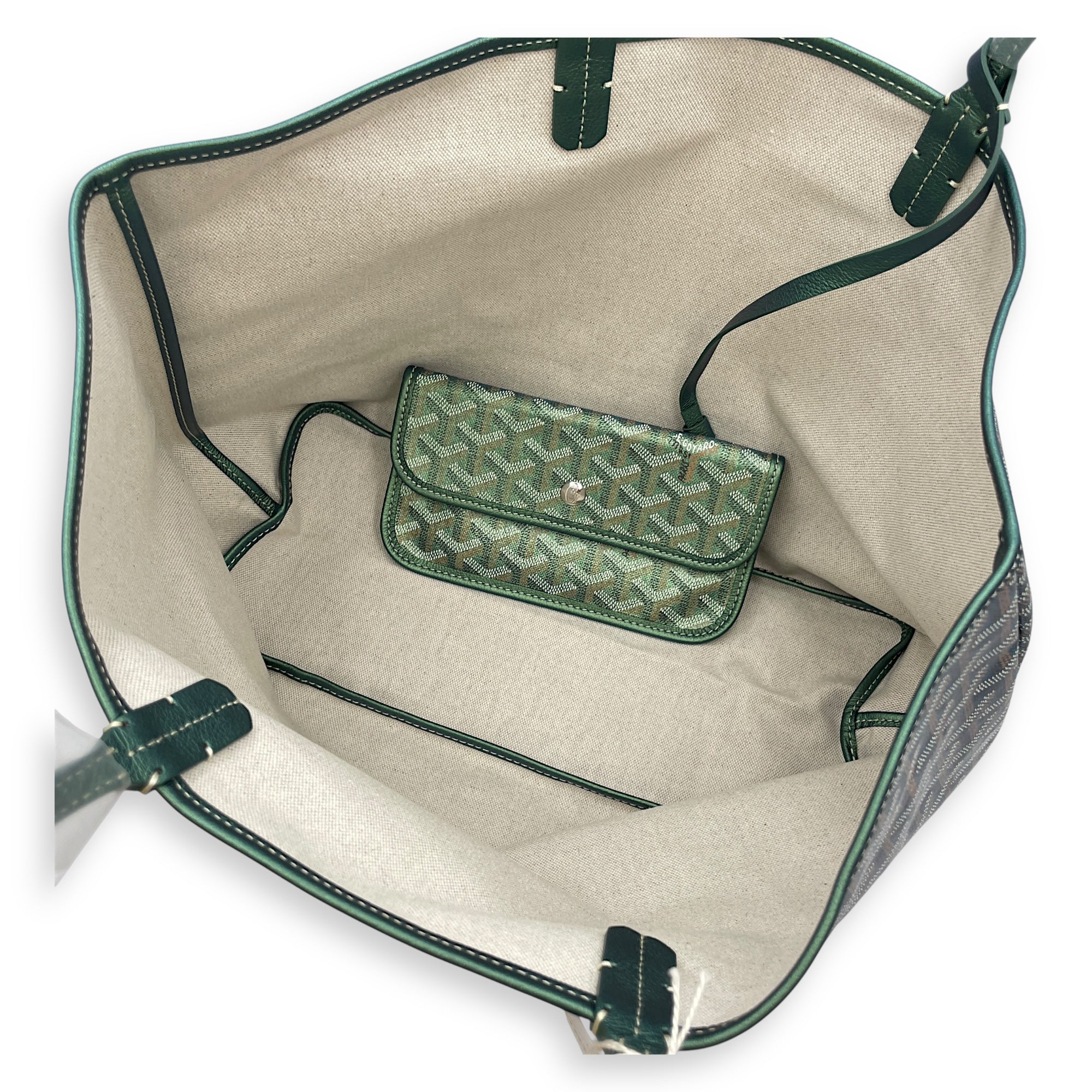 St Louis Green Shoulder Bag in Canvas